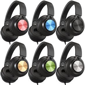 Fones de ouvido AILIHEN A8 com fio, pacote com 6 e microfone para crianças