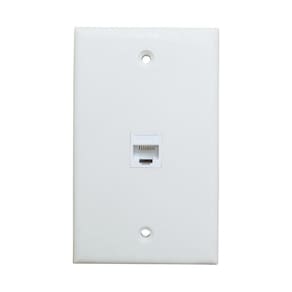 Placa de parede Ethernet EasyLink BUPLDET 1 porta CAT6 fêmea para Fe