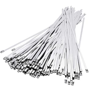 Abraçadeiras metálicas TEVADO 100PCS Heavy Duty 30cm em aço inoxidável