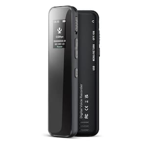 Gravador de voz DIDIJIN 64GB com capacidade de gravação de 4624 horas