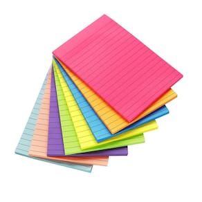 (pacote com 8) Notas adesivas forradas HQCME 4x6 em 320 folhas