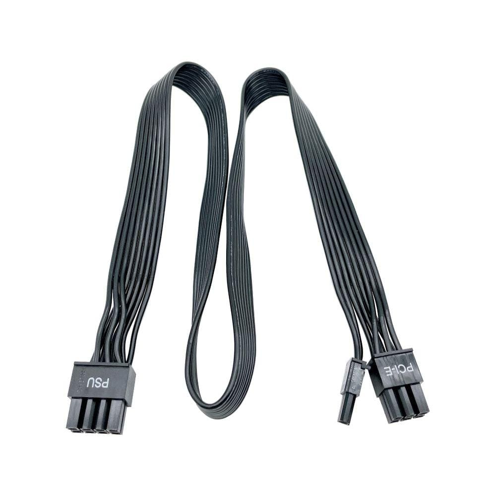Cabo PCIE Certusfun de 8 pinos a 6+2 pinos 65 cm para fonte de alimentação Corsair