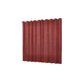 Cortina Quarto/Sala 3X2,60 Vermelho Cristal Cetim Amassado