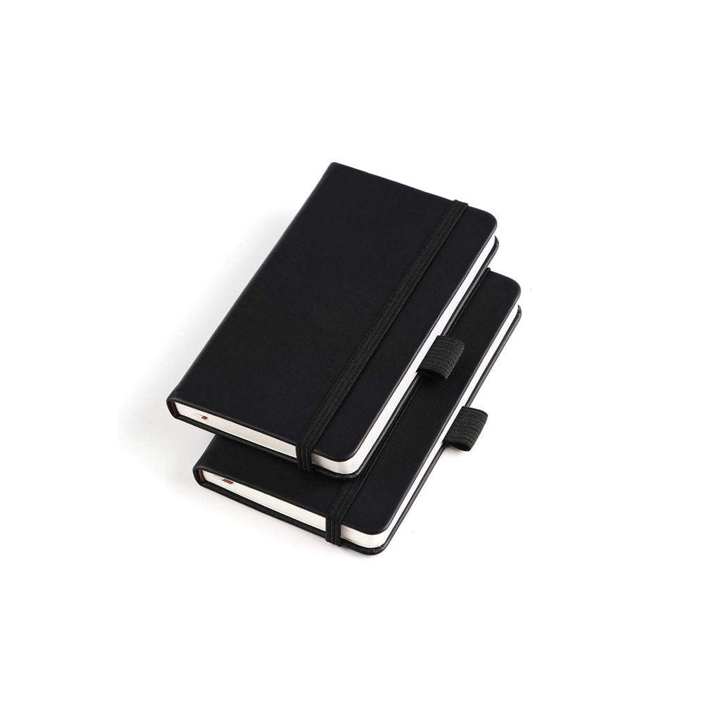 Notebook de bolso Vanpad, capa dura pequena, 8 x 14 cm, capa de couro