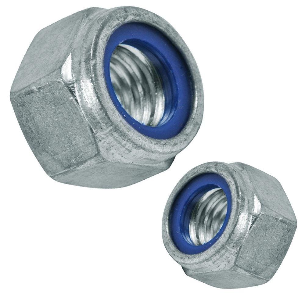 Porca Auto Travante M14 Parlock Nylon Din 982 Zinco - 100Un