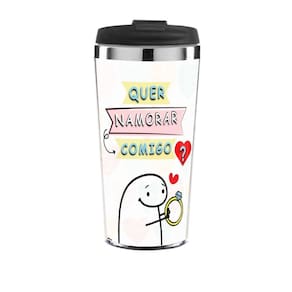 Copo Térmico Namorados - Quer Namorar Comigo Flork
