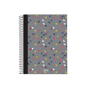 Caderno Essentials Triângulos Pequeno 1 Matéria 80 Folhas