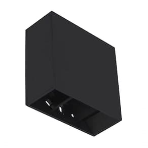 Arandela Led 4w Focus Preta Ip65 Bivolt Gaya