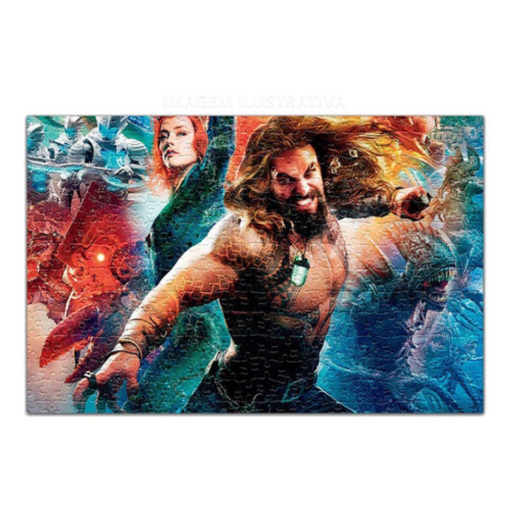 Quebra Cabeça  Aquaman Personalizado 120 Peças