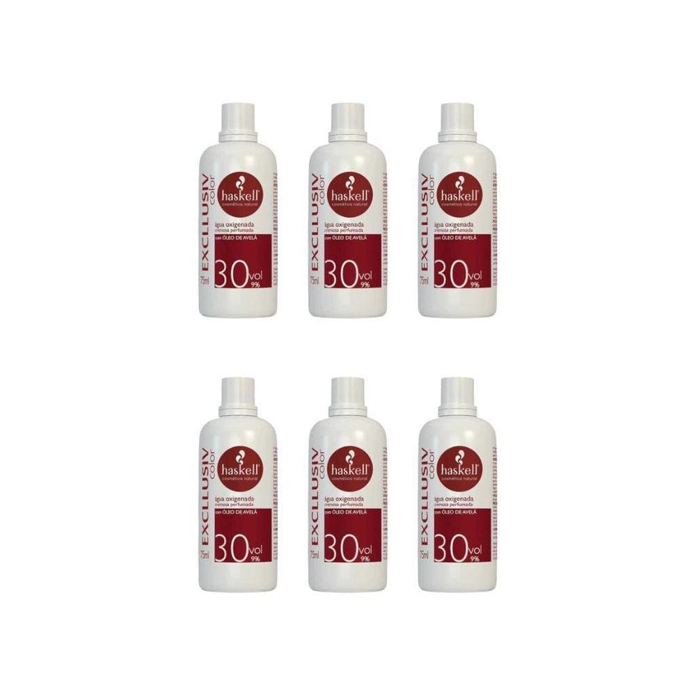Agua Oxigenada Haskell 75Ml 30 Volumes-Kit C/6Un