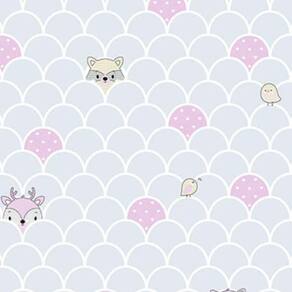 Papel de Parede YOYO II Infantil Azul YY204103R