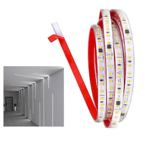 Fita Led SMD 6500K 3 Metros 127V Fita Dupla Face Plug Conector Perfil Gesso Sanca Sala Recepçao Ambiente Interno Externo