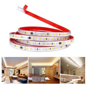 Fita de Led SMD 4000K 127V 3 Metros Fita Dupla Face Plug Conector Perfil Sanca Iluminaçao Ambiente Comercial Residencial