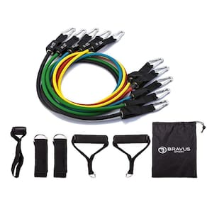 Kit Tubing Premium 11 pç Elásticos Extensores Bravus Sport