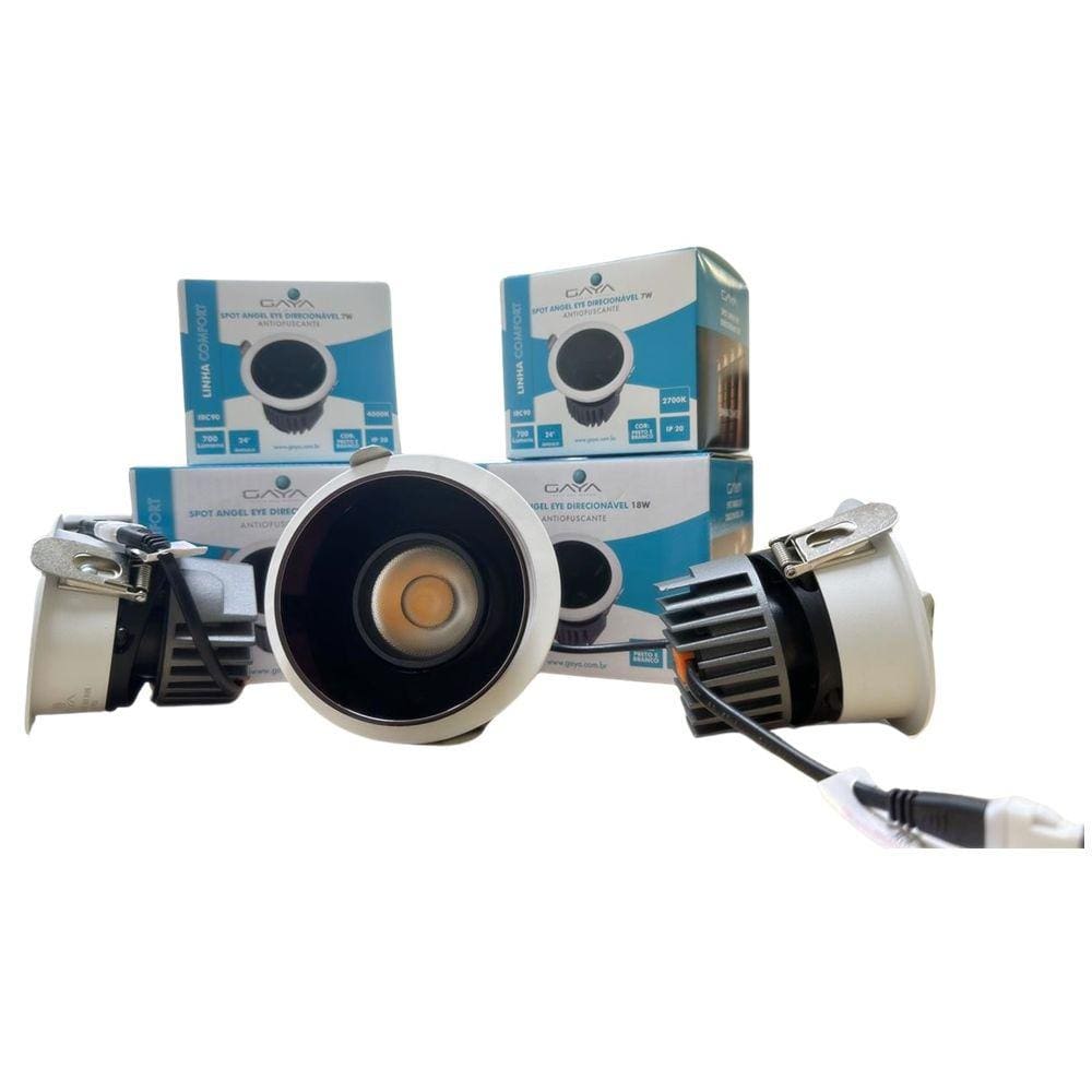 Spot Mira Redondo Antiofuscante 7W Bivolt IP20 700L Gaya