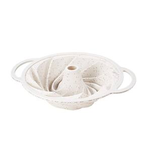 Forma Assadeira Silicone Espiral Flan Antiaderente Vanilla