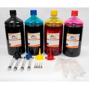 Kit 4 Tinta Para Brother MFC-J5845DW J5945 J6545 J6945 LC-3037 de 1 Litro Platinum