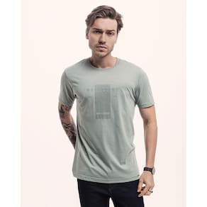 Camiseta Masculina Manga Curta Malha Mista Premium Texturizada Cratus