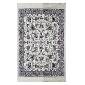Tapete Persa Iraniano - 0,50x0,85cm - 276 CREAN - 37442
