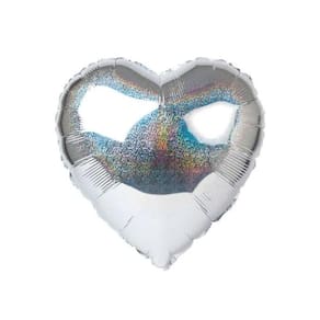 Balão de Coração Nacarado Metalizado - 10 Polegadas