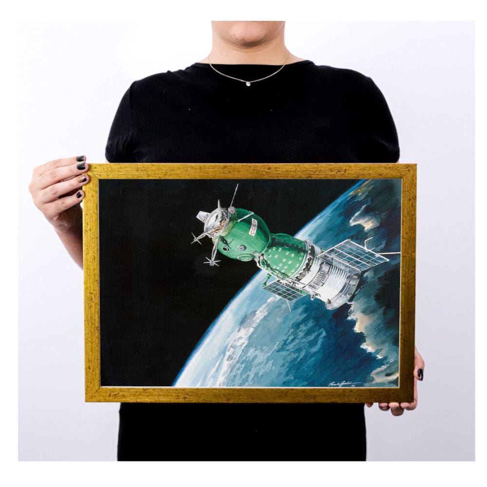 Quadro decoração retro vintage astronomia drd3417