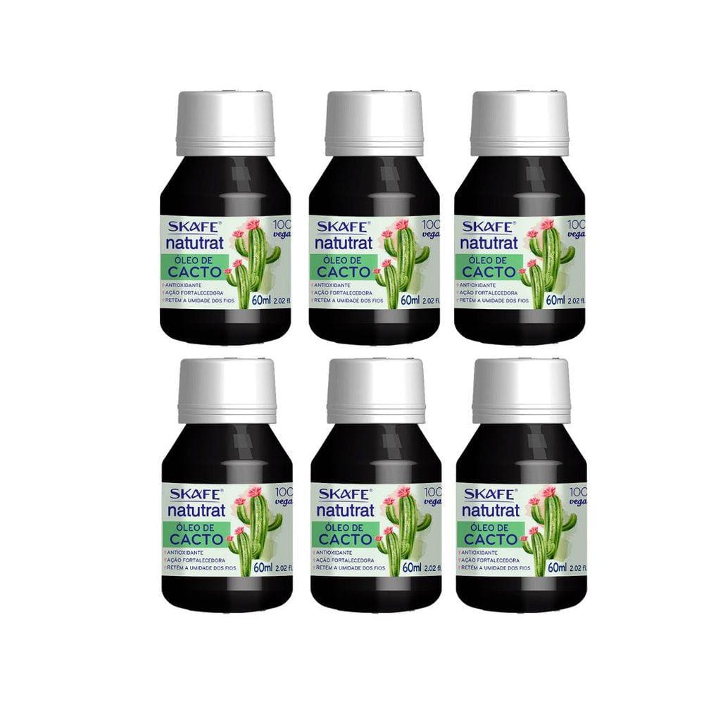 Oleo Capilar Skafe Natutrat Cacto 60ml - Kit C/ 6un