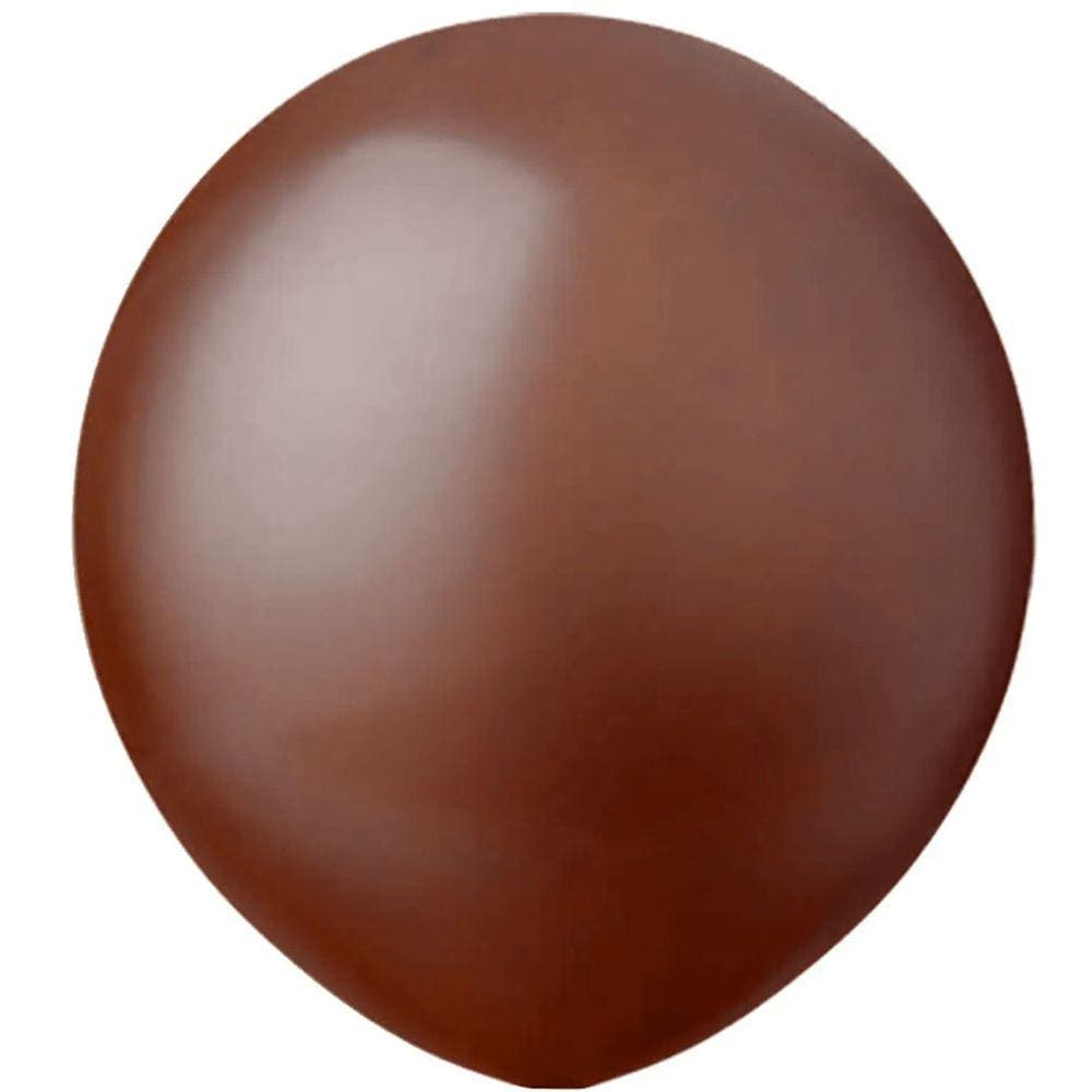 Balão Látex Marrom - 16 Polegadas - 10 Unidades