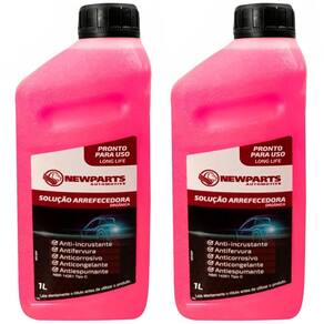 Kit 2 Aditivo Radiador 1 Litro Anticorrosivo Rosa