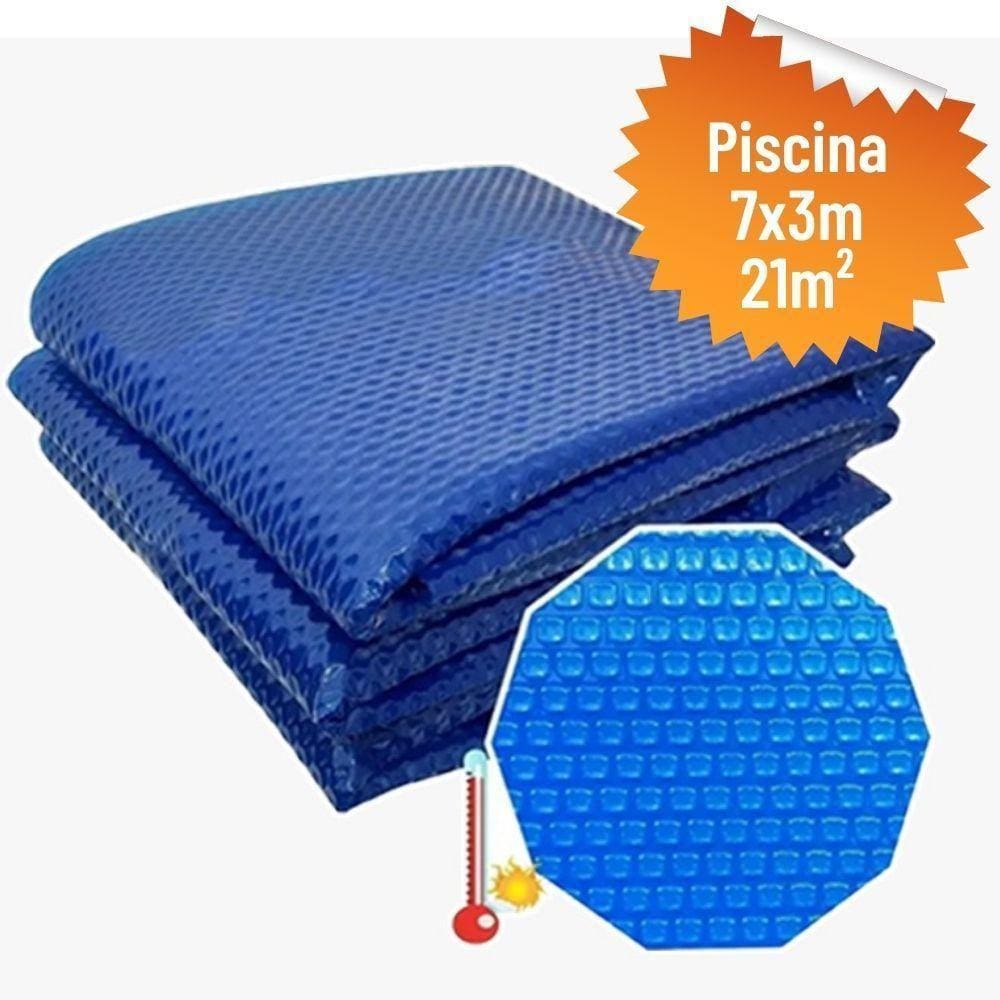 Capa Térmica Bolha 300 Micras Para Piscinas De 07X03 (21M²)