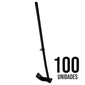 Haste para Bandeira de Carro Plástico Preta 40cm - 100 Un.