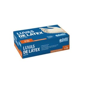 Celeste Luva Latex Branca G Cx C/50Un 25 Pares