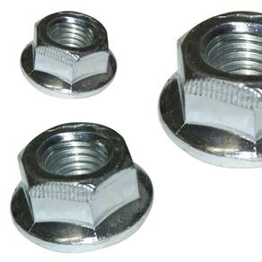 Porca Torque Sextavada 1/4 Flangeada Ifi 100 Zinco - 50Un