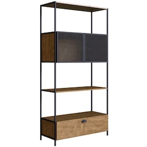 Estante 2 Portas Em Aço E 1 Gaveta York Vermont Artesano