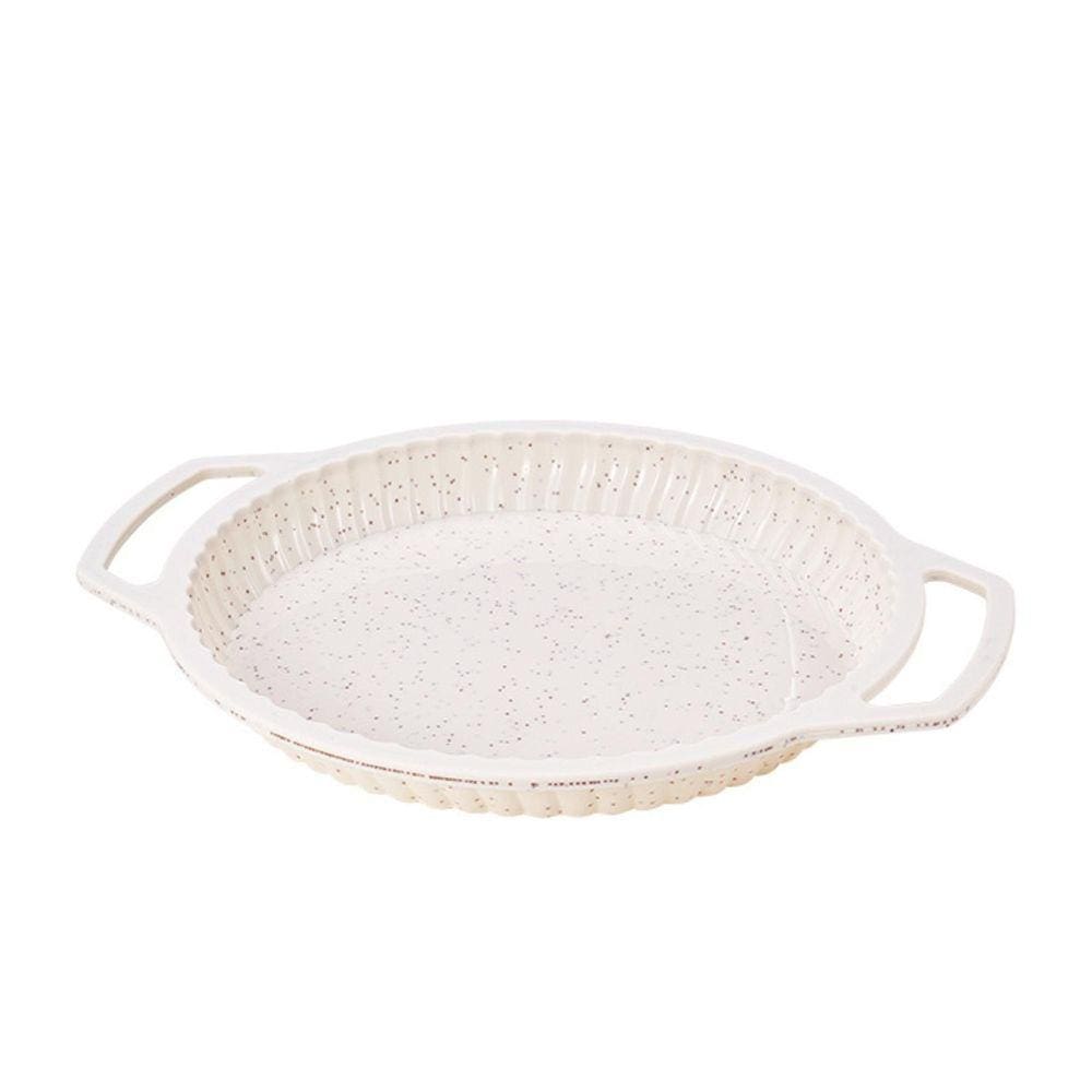 Forma Assadeira De Silicone Redonda Baixa Rasa Antiaderente