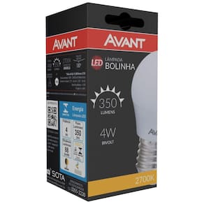Lâmpada Led Bolinha 4w 2700k Amarelo 2700k