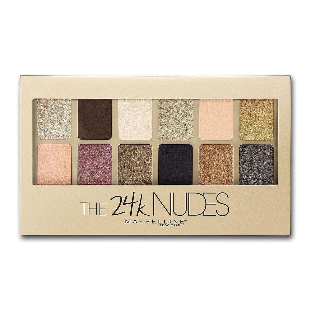 Maybelline Paleta Sombra 24K Nudes 12 Tons Foscos/Brilhantes