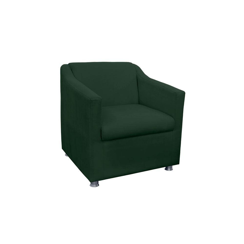 Poltrona Para Sala Tilla Suede Verde - Vallisa Decor