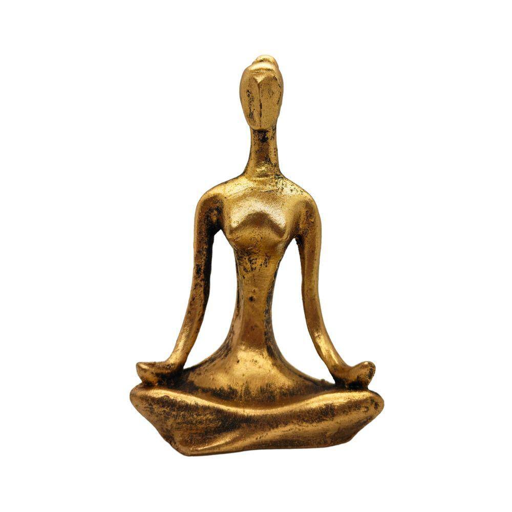 Yoga Estátua Resina Decoração 12 Cm