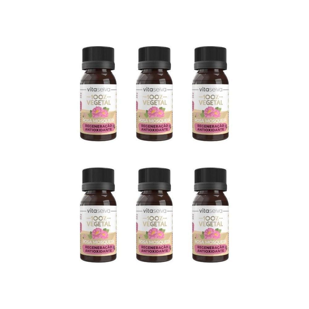 Oleo Capilar Vegetal Vita Seiva Rosa Mosqueta 30Ml-Kit C/6Un