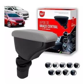 Apoio De Braço Encosto Onix Prisma Cinza Com Linha Cinza