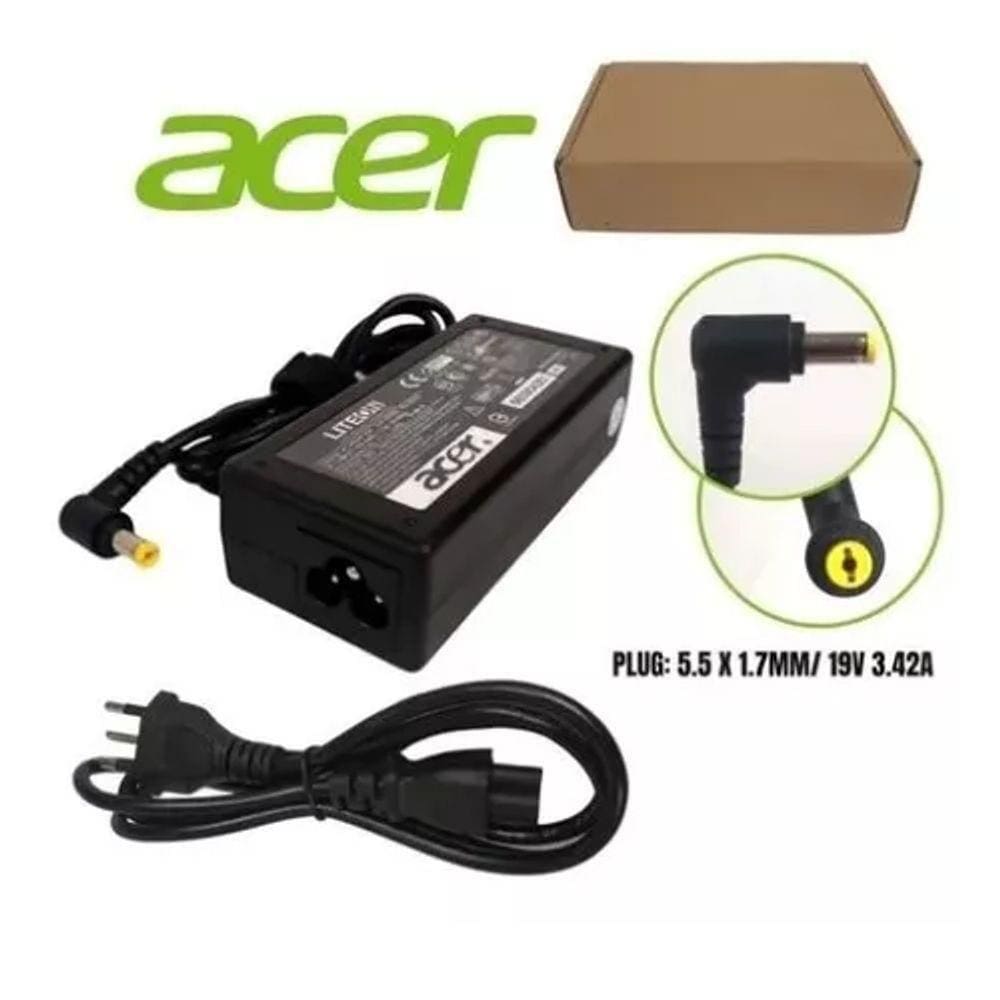 Fonte Carregador Notebook Acer 19v 3.42a 65w