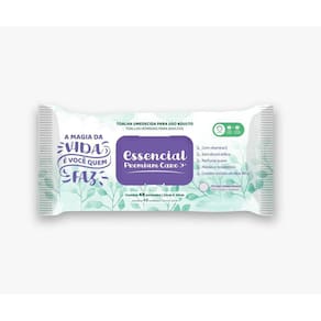 Toalha Umedecida Essencial Care Adulto 48 fls