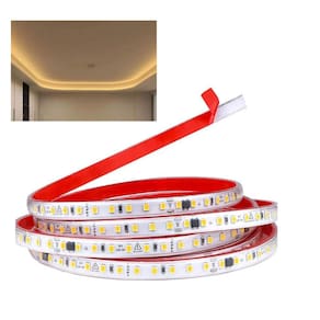Fita de Led SMD 3000K 3 Metros 127V Plug Conector Fita Dupla Face Perfil Sanca Gesso