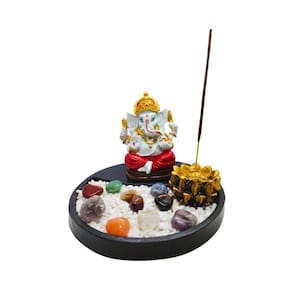 Jardim Zen Imagem Estátua Ganesha Resina Porta Incenso