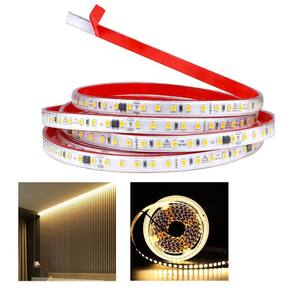 Fita Led SMD 3000K 127V 3 Metros Plug Conector Fita Dupla Face Perfil Teto Rebaixado Iluminaçao