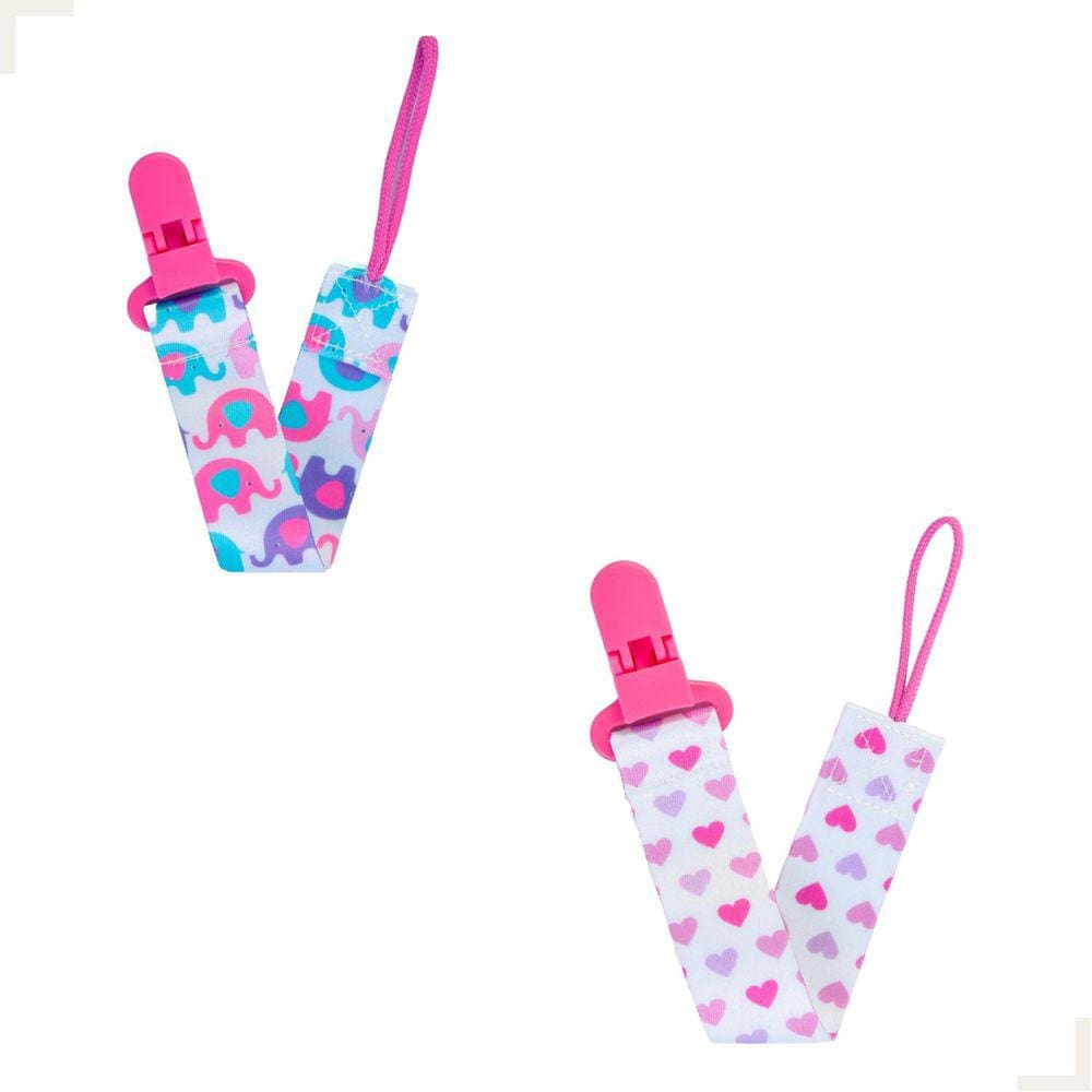 Kit 2 Prendedores De Chupeta Pietra Baby