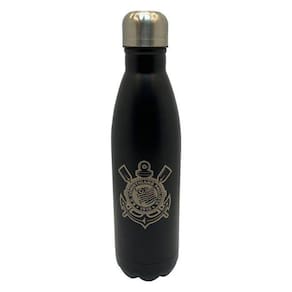 Garrafa Cantil Inox Corinthians Preta 750 Ml