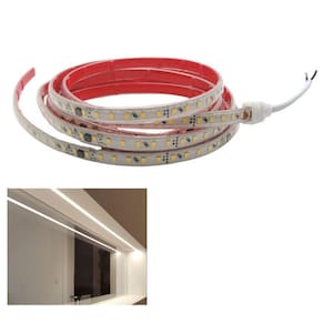 Fita Led 4000K SMD 127V 3 Metros Fita Dupla Face Plug Conector Perfil Sanca Gesso Residencial Comercial