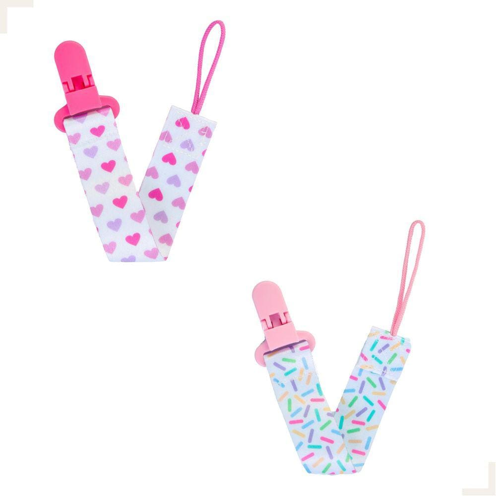 Kit 2 Prendedores De Chupeta Pietra Baby