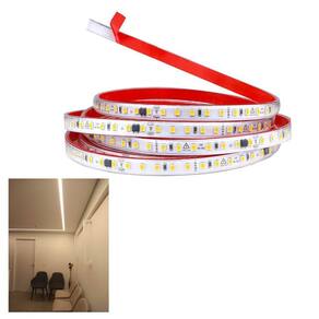 Fita de Led SMD 4000K 127V 3 Metros Plug Conector Fita Dupla Face Perfil Teto Rebaixado Gesso